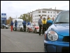 Võistlusautod tehnilise ülevaatuse ootel. (17.10.2003) Rando Aav
