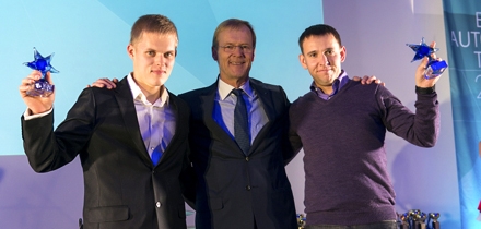 Ott Tänak, Ari Vatanen ja Raigo Mõlder. Foto: Jaanus Ree