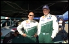 Didier Auriol ja Toni Gardemeister Küprose ralli shakedowni hooldusalas. (19.06.2003) Škoda Auto