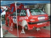 Ekipaaži Laur - Kraag Citroen Saxo hoolduses. (18.10.2003) Erik Berends