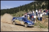 Petter Solberg Subaru Imprezal Akropoli ralli esimesel ringil. (06.06.2003) SWRT