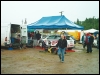 Lõuna-Eesti ralli hooldusala Haanjas. (14.06.2003) rally.ee