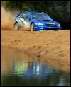 Subaru Imprezal võistlev Petter Solberg Austraalia ralli 22 lisakatsel. Mal Fairclough / Reuters / Scanpix