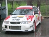 Ekipaaži Vladimir Lelekov - Alexsey Lyaduhin Mitsubishi Lancer EVO VI hooldusalas. (22.08.2003) Argo Kangro