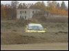 Rallipaar Ago Ahu - Kalle Ahu Oriküla paarisrajal. (18.10.2003) Rando Aav