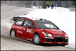 Sébastien Loeb ja Daniel Elena Norra ralli testikatsel. Foto: Citroen