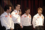 Marc Marti, Dani Sordo, Daniel Elena, Sebastien Loeb. Foto: Citroen