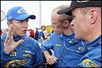 Petter Solberg diskuteerimas Tommi Mäkineniga. Foto: Knut Falch / Scanpix