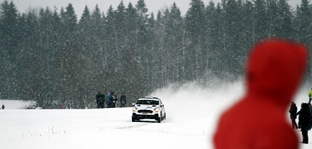 Nädal varem kihutasid Pranko Kõrgesaar ja Ott Kuurberg Otepää rallil. Foto: Rando Aav