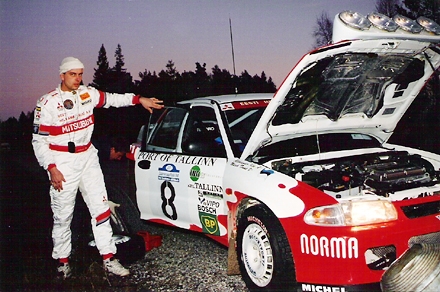 Aleksander Käo - Marek Toome Mitsubishi Lancer. Foto: Erakogu