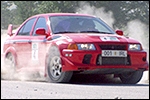 Margus Remmak - Margus Kiiver autol Mitsubishi Lancer EVO VI. Foto: Rando Aav