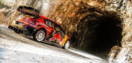 Sebastien Ogier ja Julien Ingrassia ausid seitsmenda lisakatse järel liidrikohale. Foto: Citroen Racing