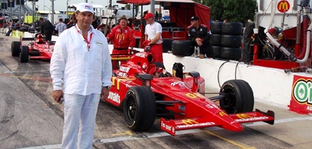 Margus Reinsalu Texas Motor Speedwayl IndyCar võidusõidul. Foto: Erakogu