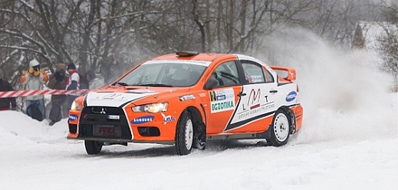 Ralli võitsid uuel Mitsubishil kihutanud sõitnud Andis Neikšāns - Pēteris Dzirkals. Foto: Tomo Tumalovičiaus