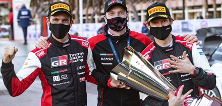 Julien Ingrassia, Jari-Matti Latvala, Sébastien Ogier. Foto: Toyota Gazoo Racing