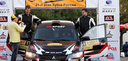 Ralli võitjad Ilja Lotvinov ja Paver Ševtsov. Foto: informpskov.ru