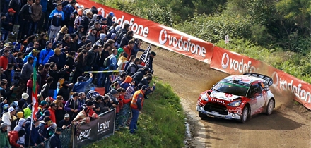 Ralli võitjad Kris Meeke - Paul Nagle kiiruskatsel. Foto: Citroen Racing