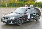 Rain Rannala - Simmo Nestor autol Mazda 323F Sport. Foto: Villu Teearu