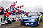 Walesi ralli võitja Petter Solberg. Foto: Scanpix