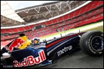 Red Bull Racing F1 vormel esmakordselt Wembley staadionil. Foto: IMP