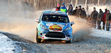 Gustav Kruuda ja Ken Järveoja Sarma rallil. Foto: Dace Janova / 4rati