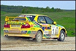. Rokas Lipeikis - Renatas Vaitkevicius (Mitsubishi Lancer Evo 6).