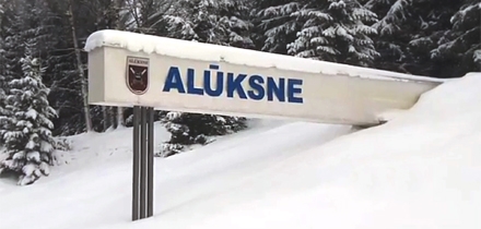 Mullu talvel oli Alūksnes korralikult lund. Foto: Repro