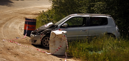 Sander Sepp katkestas sõidu esimese vooru teisel ringil. Foto: Rando Aav