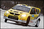 Per-Gunnar Andersson ja Jonas Andersson Rootsi ralli testikatsel. Foto: Suzuki