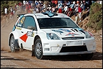 Jari-Matti Latvala Ford Fiestal Akropoli rallil. Foto: Ford