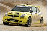 Jaan Mölder - Frederic Miclotte autol Suzuki Swift S1600. Foto: Suzuki