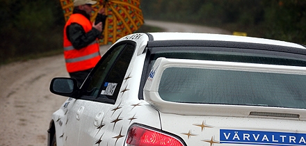 Ranno Bundsen ja Sven Raid Subaru Imprezal. Foto: Rando Aav