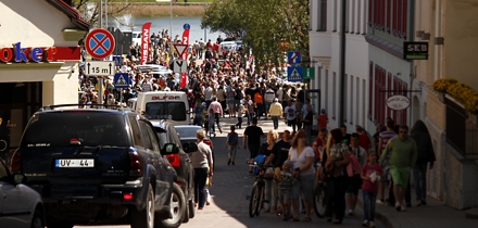 Sellist melu tänavu Talsi linnas ralli ajal ei näe. Foto: Rando Aav