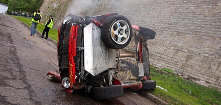 Imre Reisini Volkswagen Golf läheb mahakandmisele. Foto: Timo Anis