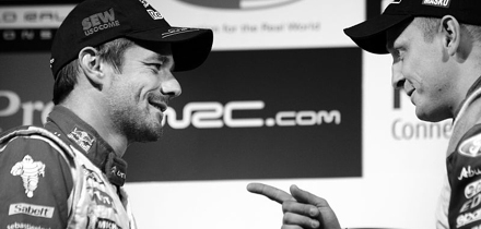 Sébastien Loeb ja Mikko Hirvonen. Foto: Citroen