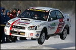 Rainer Aus - Kristo Kraag Põlva talveralli avakatsel. Foto: Rando Aav