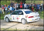 Martin Rauam - Peeter Poom Subaru Imprezal. Foto: Villu Teearu