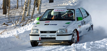 Mika Rantasalo - Tero Rönnemaa Opelil. Foto: Pille Russi / Autoleht