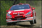 Marcus Grönholm - Timo Rautiainen autol Peugeot 307 WRC. Foto: Peugeot Sport