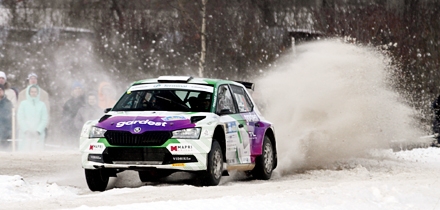 Ralli stardirivi avavad valitsevad rallimeistrid Gregor Jeets ja Timo Taniel. Foto: Rando Aav