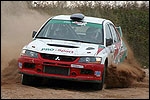 Andrei Žigunov - Igor Ter-Oganesjants Mitsubishil. Foto: RallyRUS