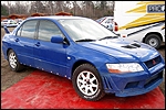 Jaanus Murakase Mitsubishi Lancer Evo 7. Foto: Repro