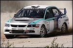 Margus Remmak Mitsubishi Lanceril. Foto: Peeter Lumiste