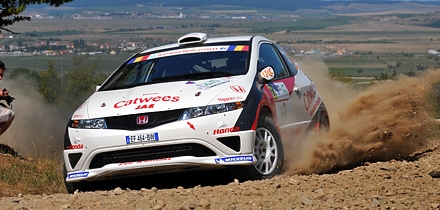 Martin Kangur ja Andres Ots Sibiu ralli testikatsel. Foto: ircseries.com