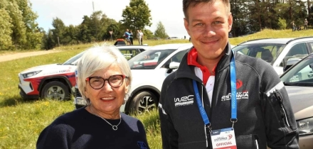 Michèle Mouton ja Priit Priimägi. Foto: Erakogu